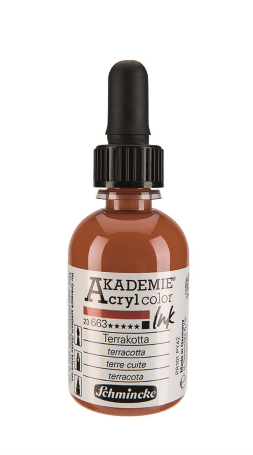 Schmincke Akademie acrylcolor Akrilik Mürekkep 50 ml 663 terracotta