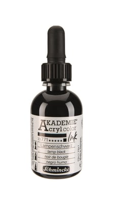 Schmincke Akademie acrylcolor Akrilik Mürekkep 50 ml 771 lamp black