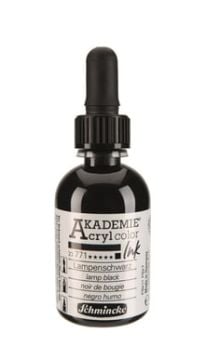 Schmincke Akademie acrylcolor Akrilik Mürekkep 50 ml 771 lamp black