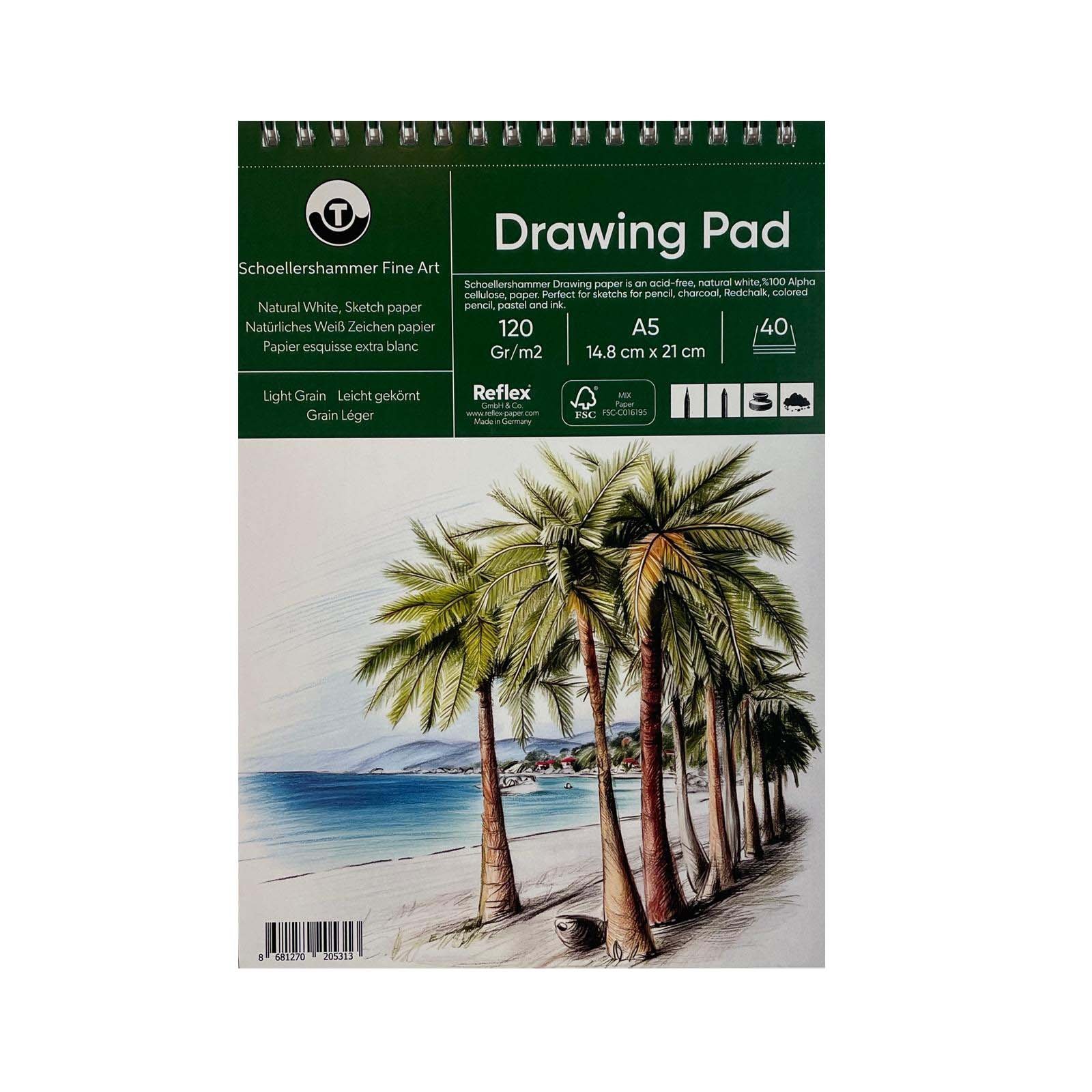 Schoellershammer Drawing Pad 120 gr. A5/40 yaprak Çizim Defteri