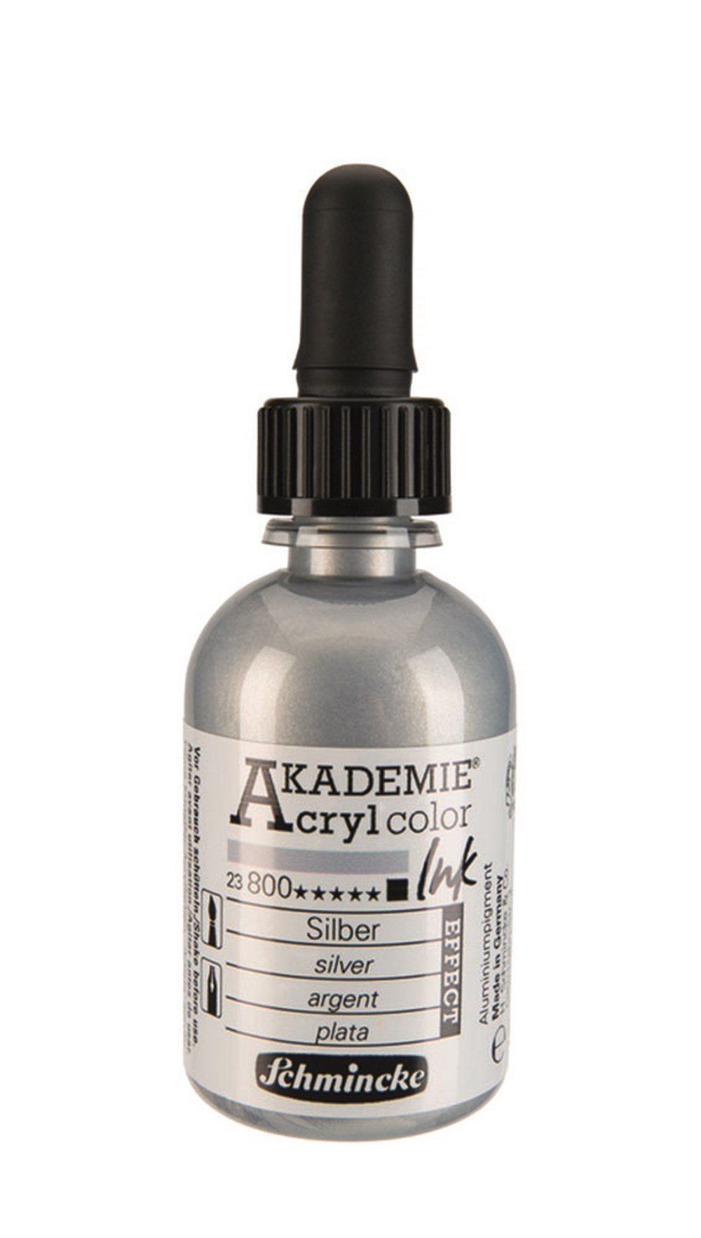Schmincke Akademie acrylcolor Akrilik Mürekkep 50 ml 800 silver