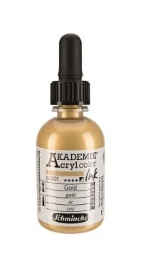 Schmincke Akademie acrylcolor Akrilik Mürekkep 50 ml 801 gold
