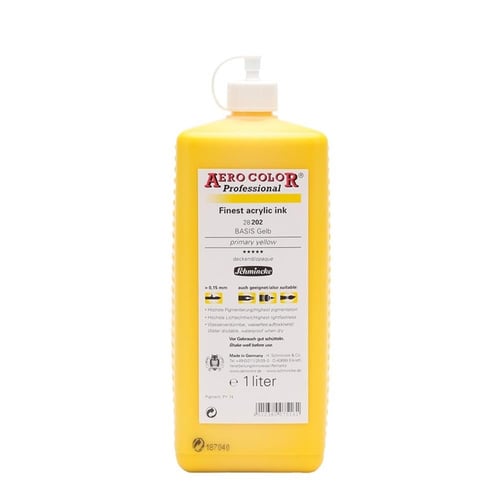 Schmincke Aerocolor Akrilik Mürekkep 1000 ml 202 Primary Yellow