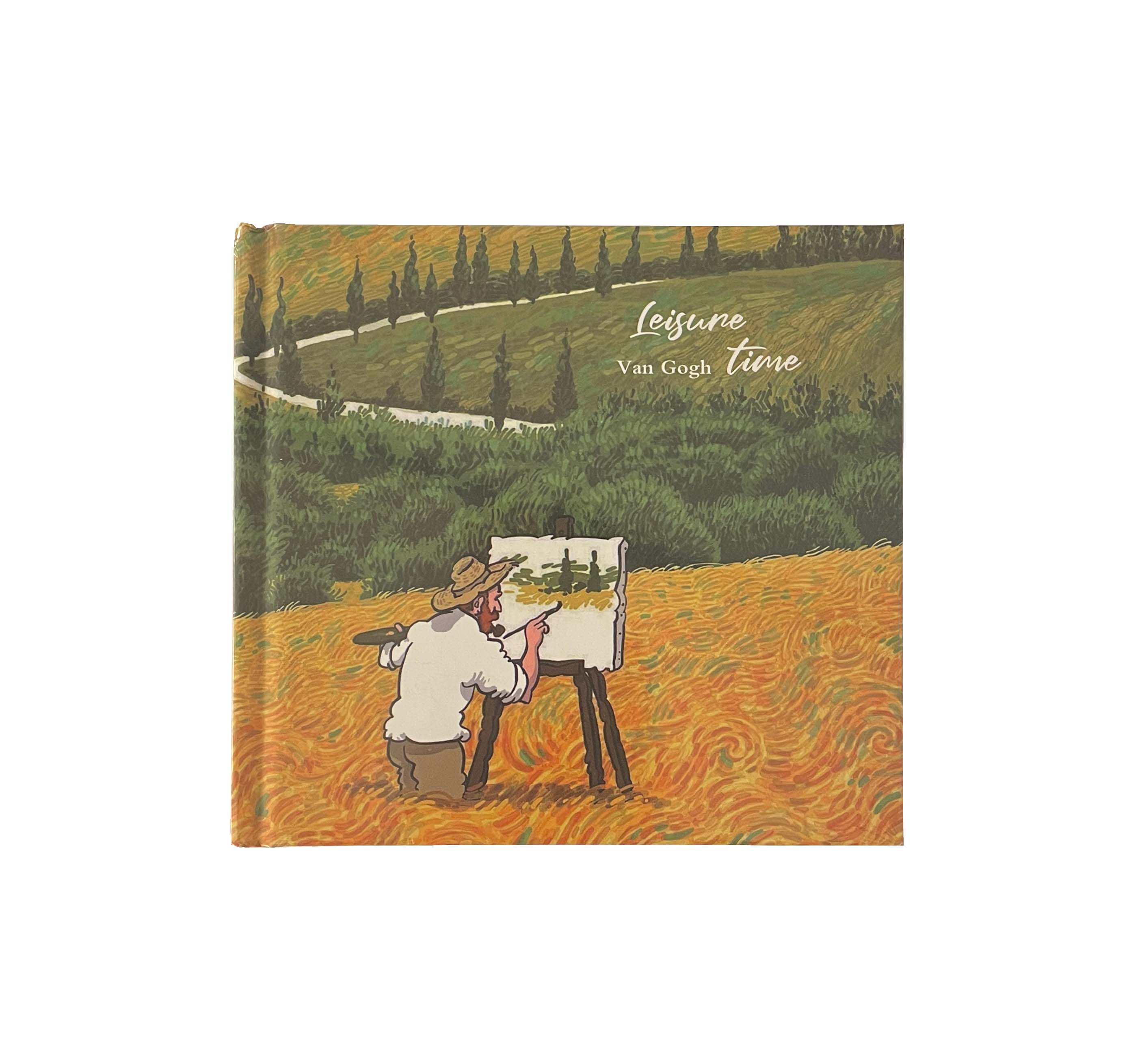 Selvi Ağaçlı Buğday Tarlası Sketch Book Sert Kapak Ciltli 14x15 cm 175 gr 38 yp