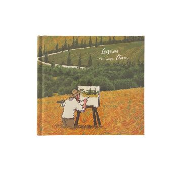 Selvi Ağaçlı Buğday Tarlası Sketch Book Sert Kapak Ciltli 14x15 cm 175 gr 38 yp