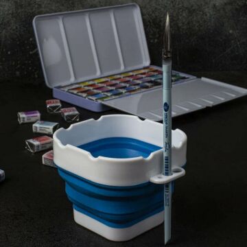 St. Petersburg White Nights Katlanabilir Fırça Yıkama Kabı 9.8 cm Mavi 2491421817