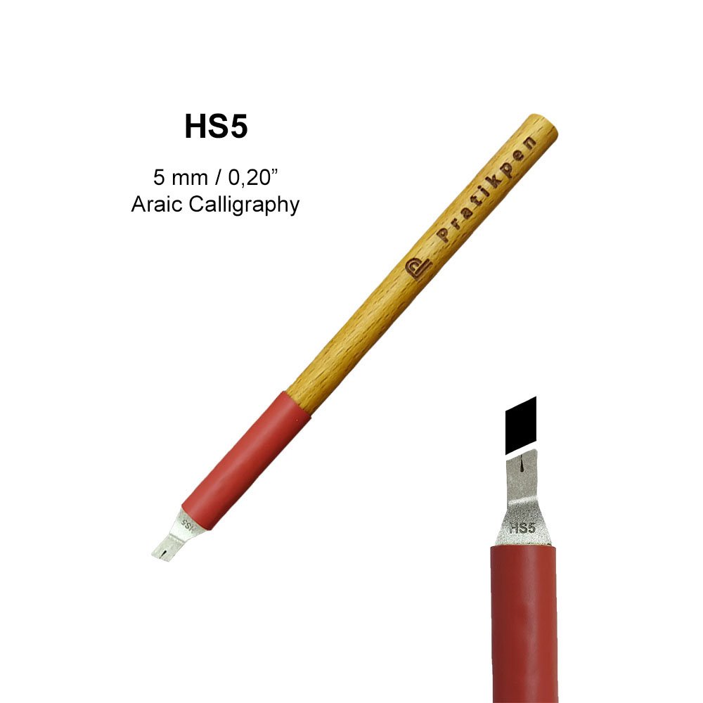 Pratik Pen Klasik HS Yan Kesik Metal Uçlu Hat Kalemi No:5