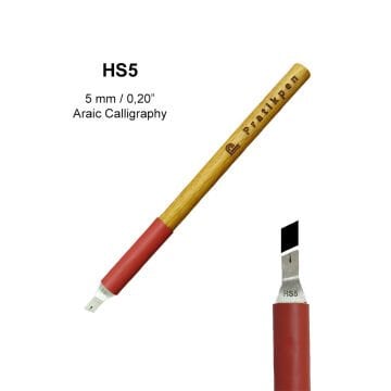 Pratik Pen Klasik HS Yan Kesik Metal Uçlu Hat Kalemi No:5