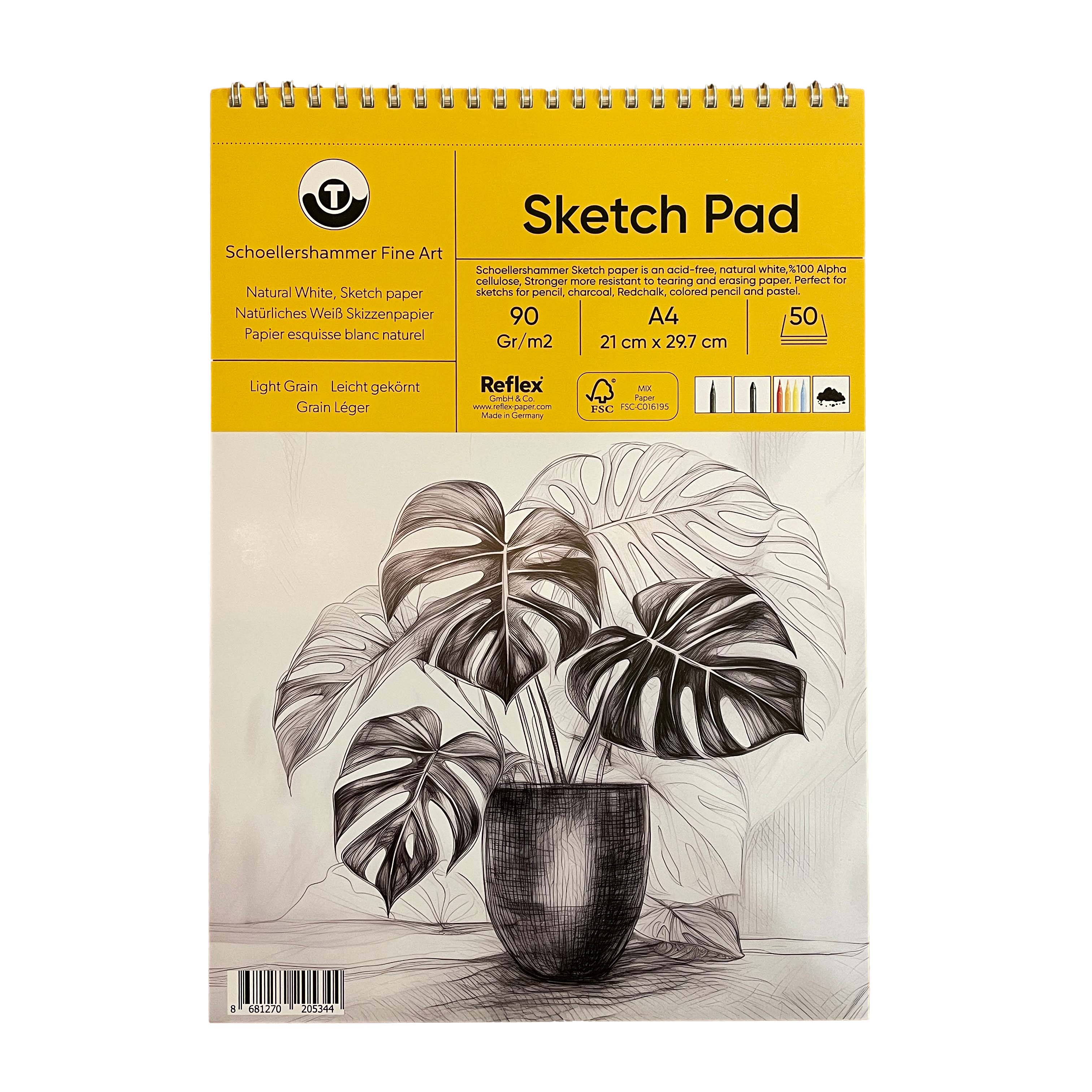 Schoellershammer Sketch Pad 90 gr. A4/50 yaprak Çizim Defteri
