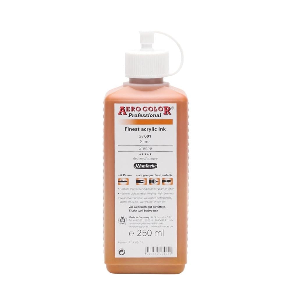 Schmincke Aerocolor Akrilik Mürekkep 250 ml 601 Sienna