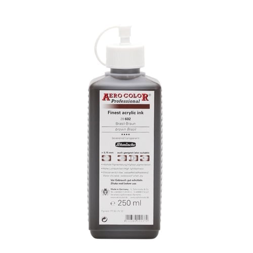 Schmincke Aerocolor Akrilik Mürekkep 250 ml 602 Brown Brazil
