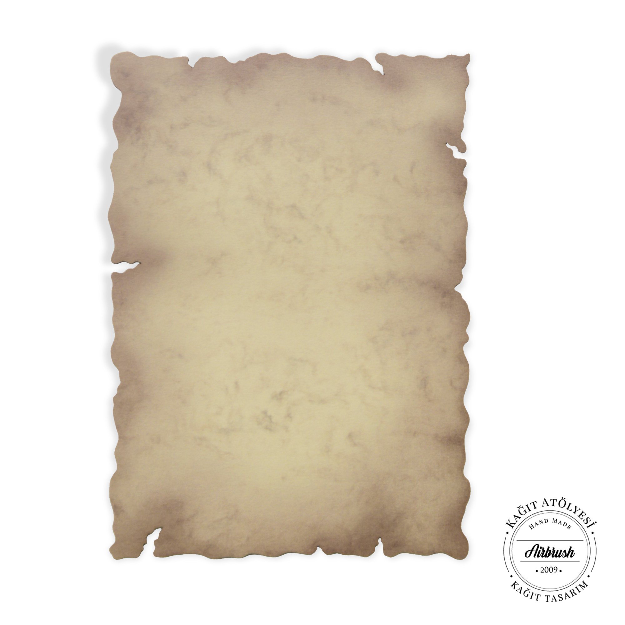 kağıt atölyesi 300 gr A4 naturel dikdörtgen