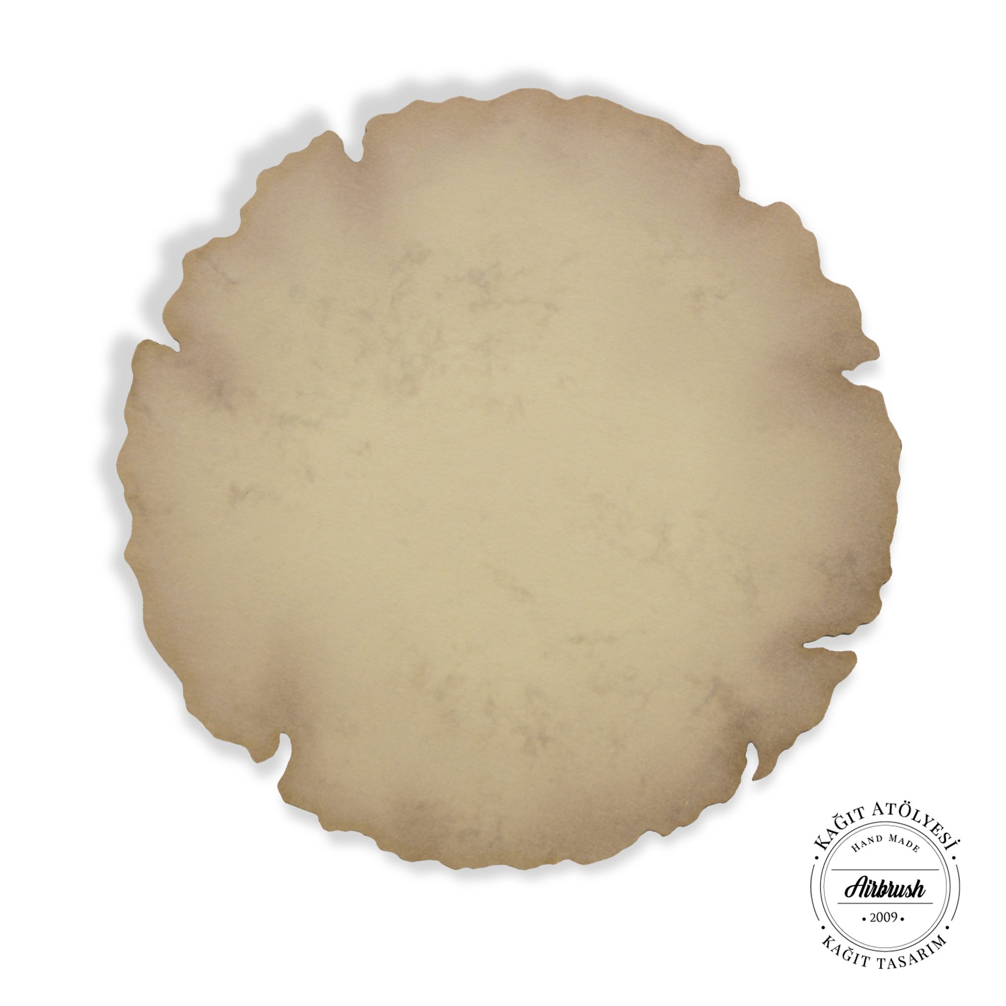 kağıt atölyesi 300 gr A5 naturel yuvarlak