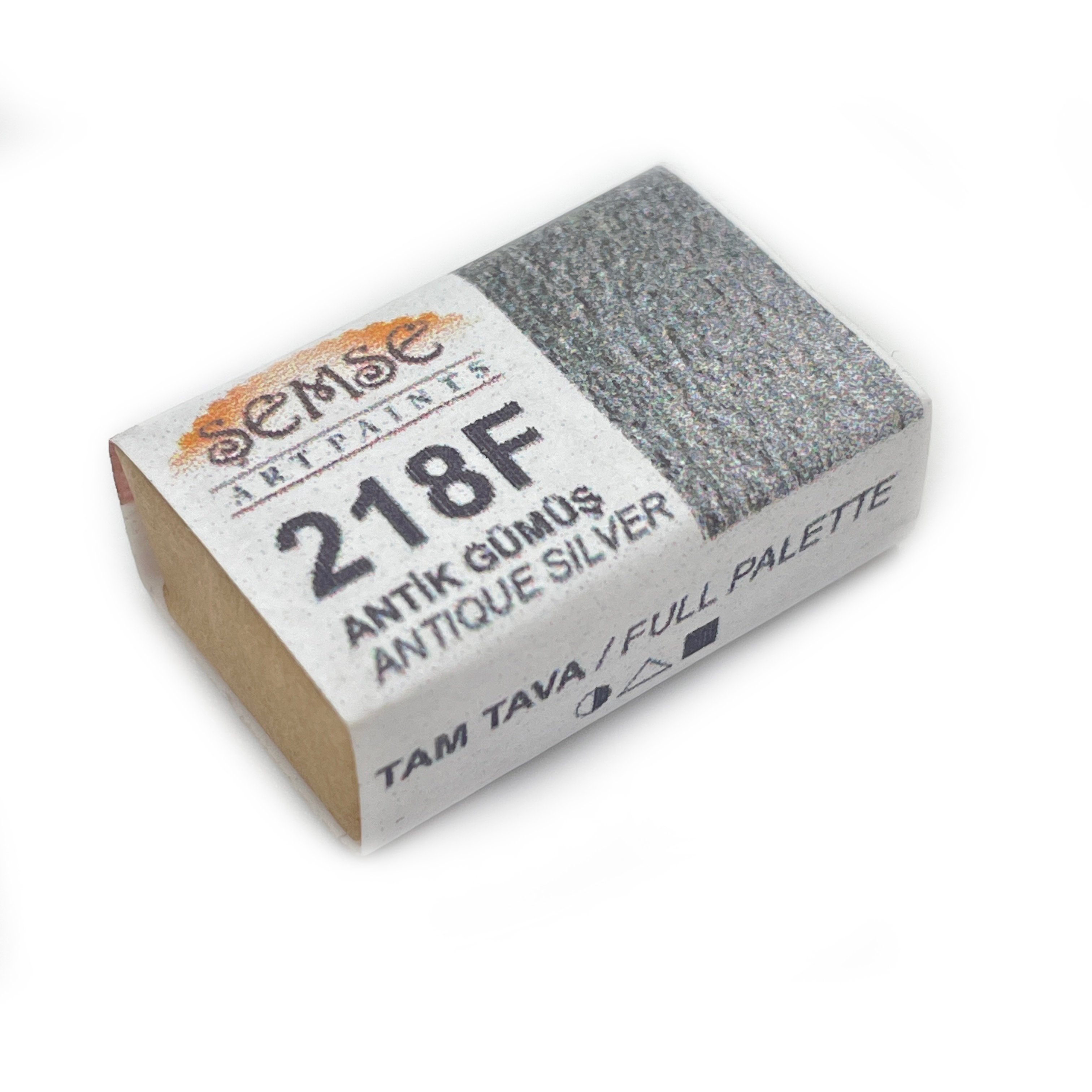 ŞemseArt No: 218F Antik Gümüş Yaldız Tam Tava Sulu Boya