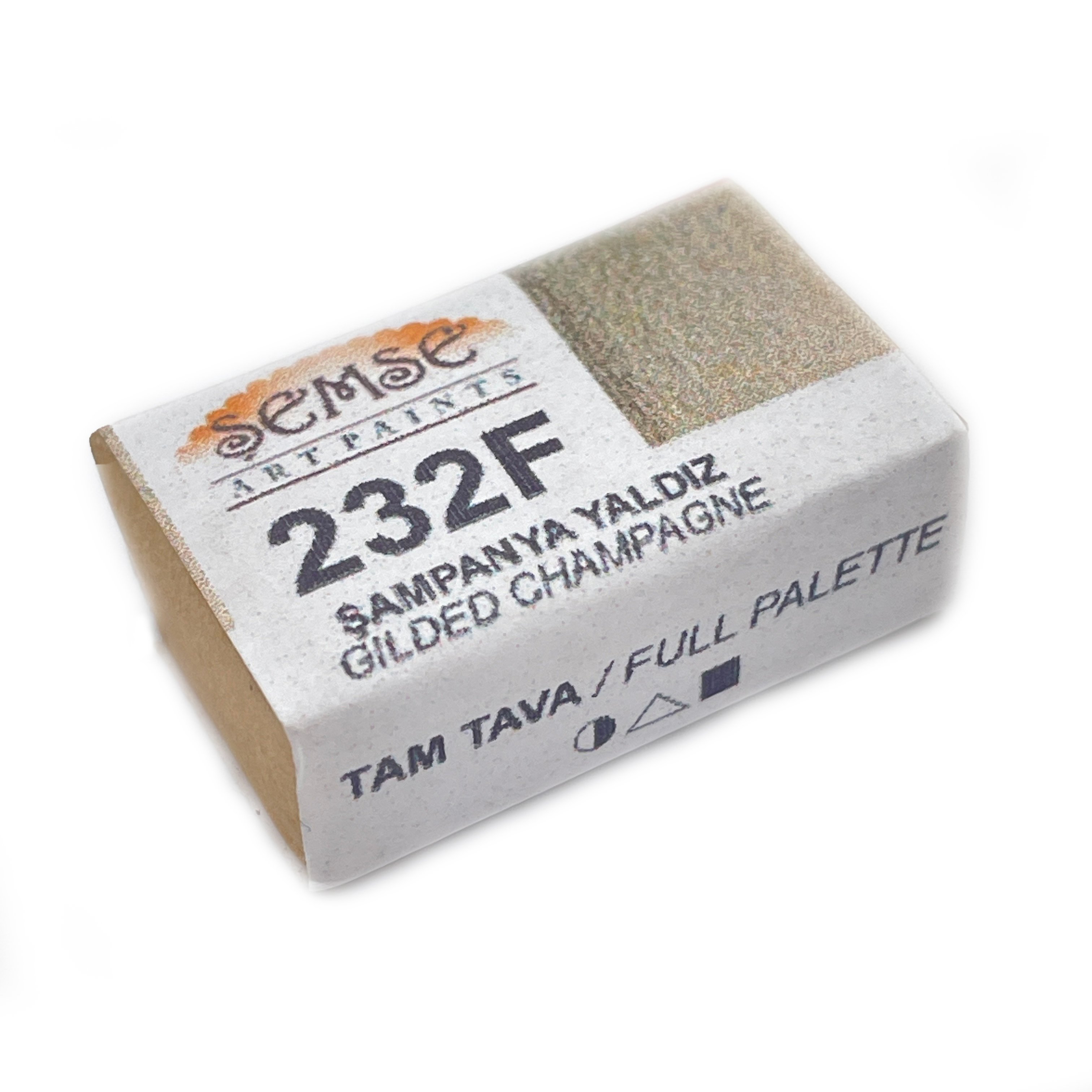 ŞemseArt No: 232F Şampanya Altın Yaldız Tam Tava Sulu Boya