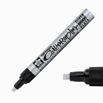 SAKURA PEN TOUCH KALİGRAFİ KALEMİ MEDIUM GÜMÜŞ 5.0 MM XPFK-C