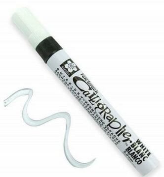 SAKURA PEN TOUCH KALİGRAFİ KALEMİ MEDIUM BEYAZ 5.0 MM XPFK-C