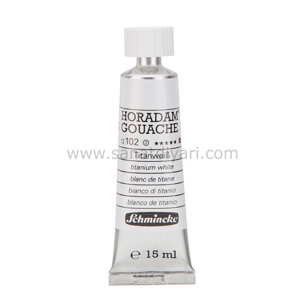 Schmincke 102 Titanium White Horadam Gouache Boya 15 ml Seri 1