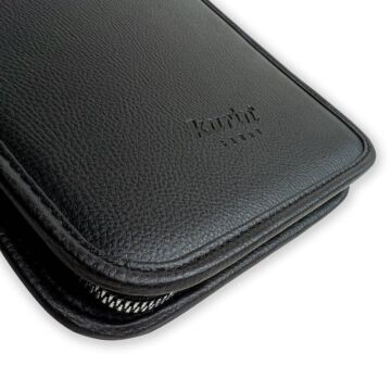 Karin Suni Deri Kalemlik / Fırçalık Geniş Aralıklı 24'lü