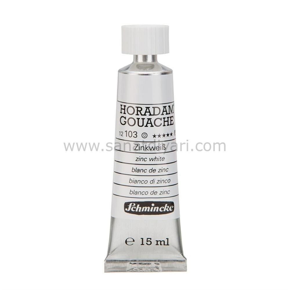 Schmincke 103 Zinc White Horadam Gouache Boya 15 ml Seri 1