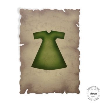 kağıt atölyesi 300 gr A6 zeytin yeşili kaftanlı