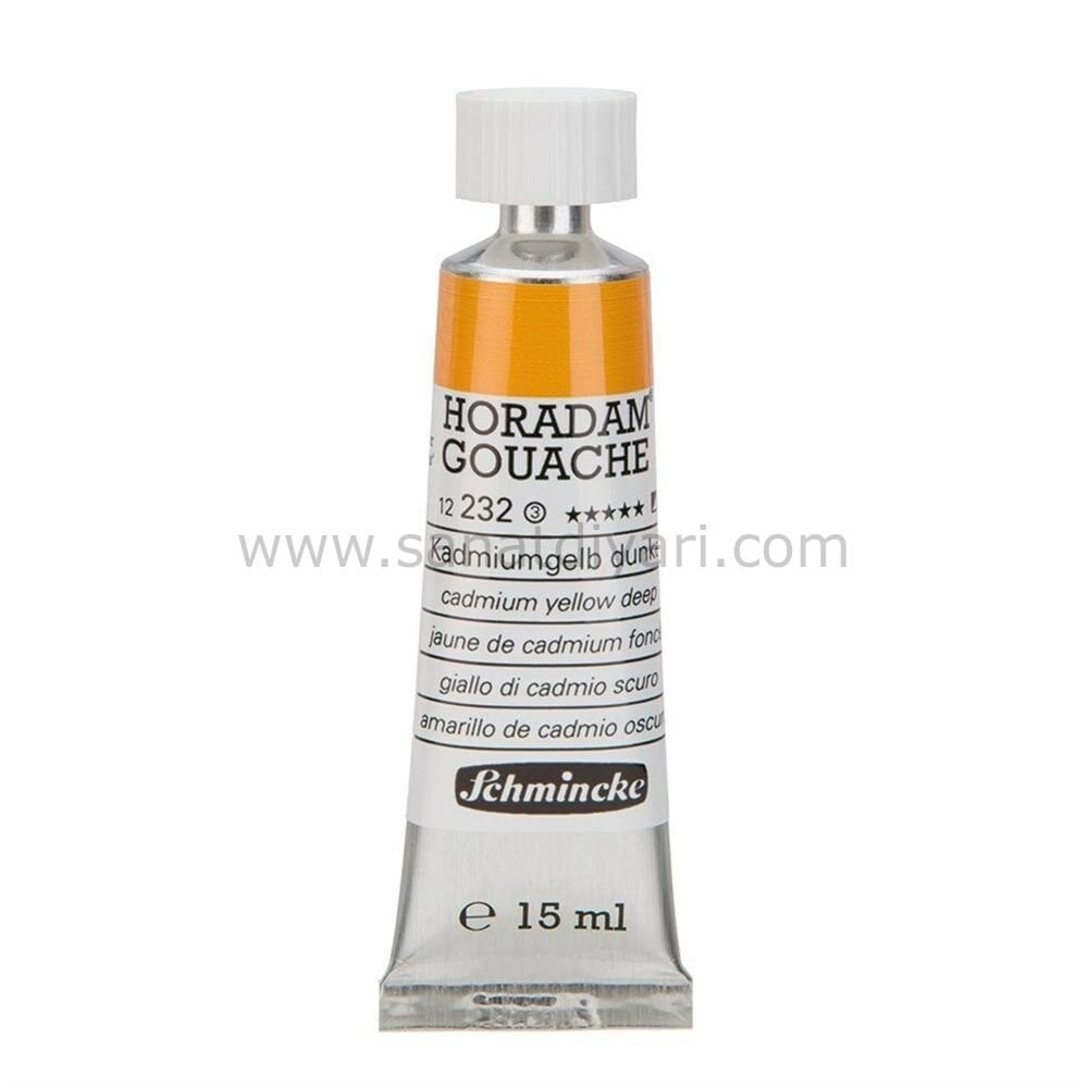 Schmincke 232 Cadmium Yellow Deep Horadam Gouache Boya 15 ml Seri 3