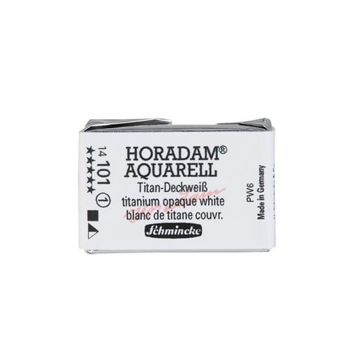 Schmincke Horadam Aquarell Artistik Sulu Boya Tam Tablet Seri 1 101 Titanium Opaque White