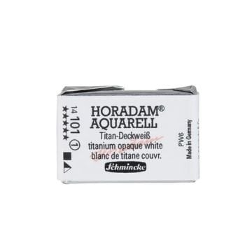 Schmincke Horadam Aquarell Artistik Sulu Boya Tam Tablet Seri 1 101 Titanium Opaque White