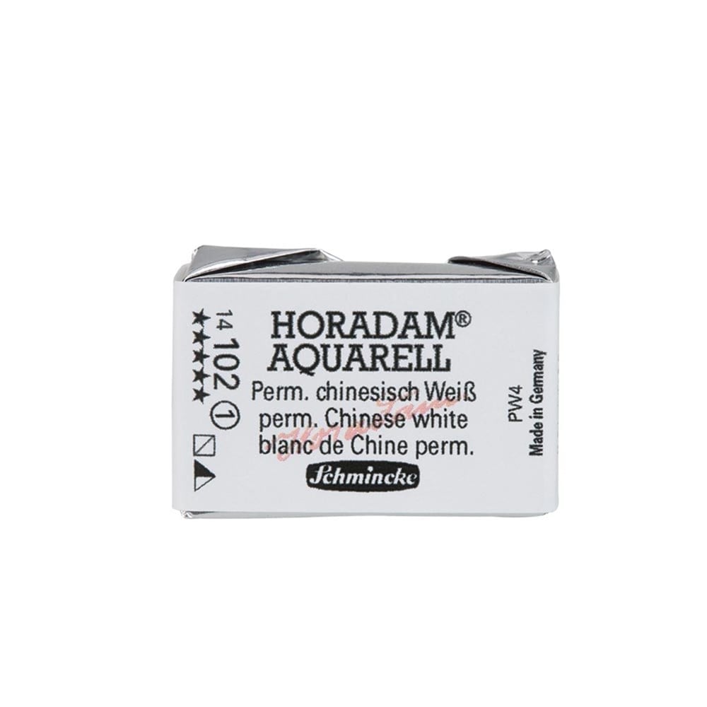 Schmincke Horadam Aquarell Artistik Sulu Boya Tam Tablet Seri 1 102 Permanent Chinese White