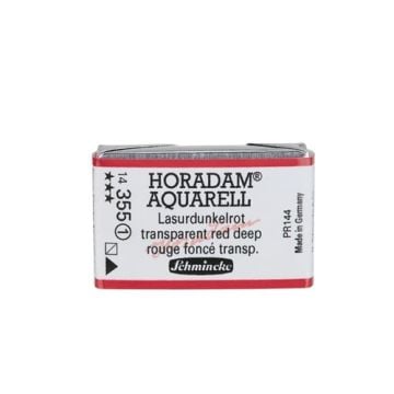 Schmincke Horadam Aquarell Artistik Sulu Boya Tam Tablet Seri 1 355 transparent red deep