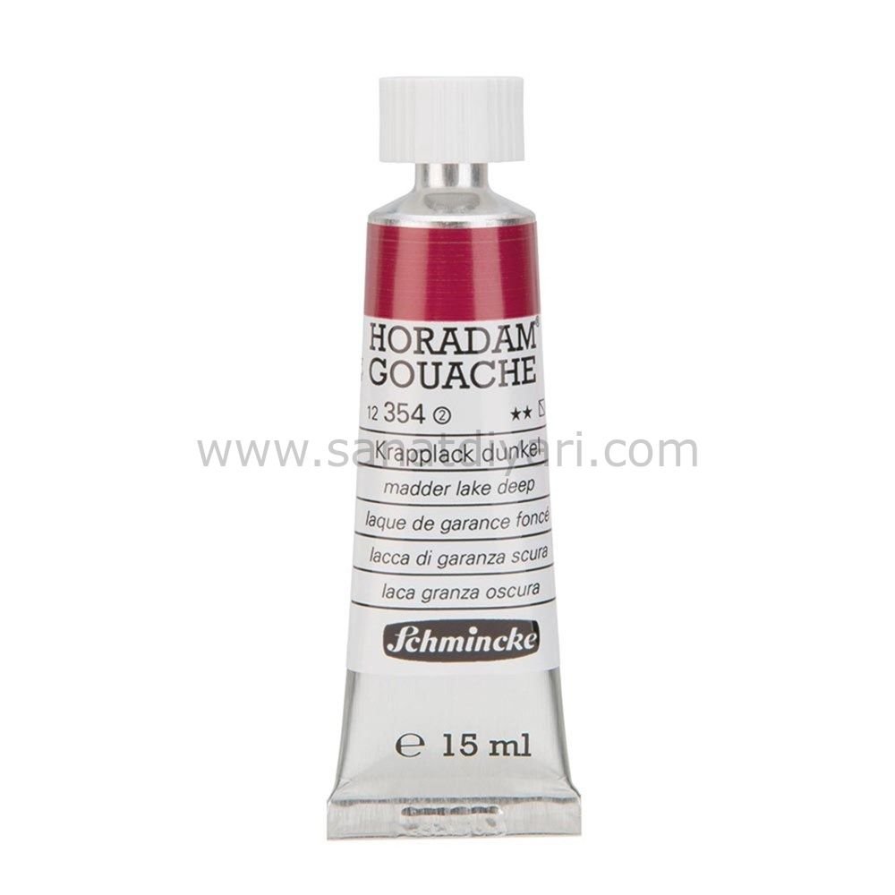 Schmincke 354 Madder Lake Deep Horadam Gouache Boya 15 ml Seri 2