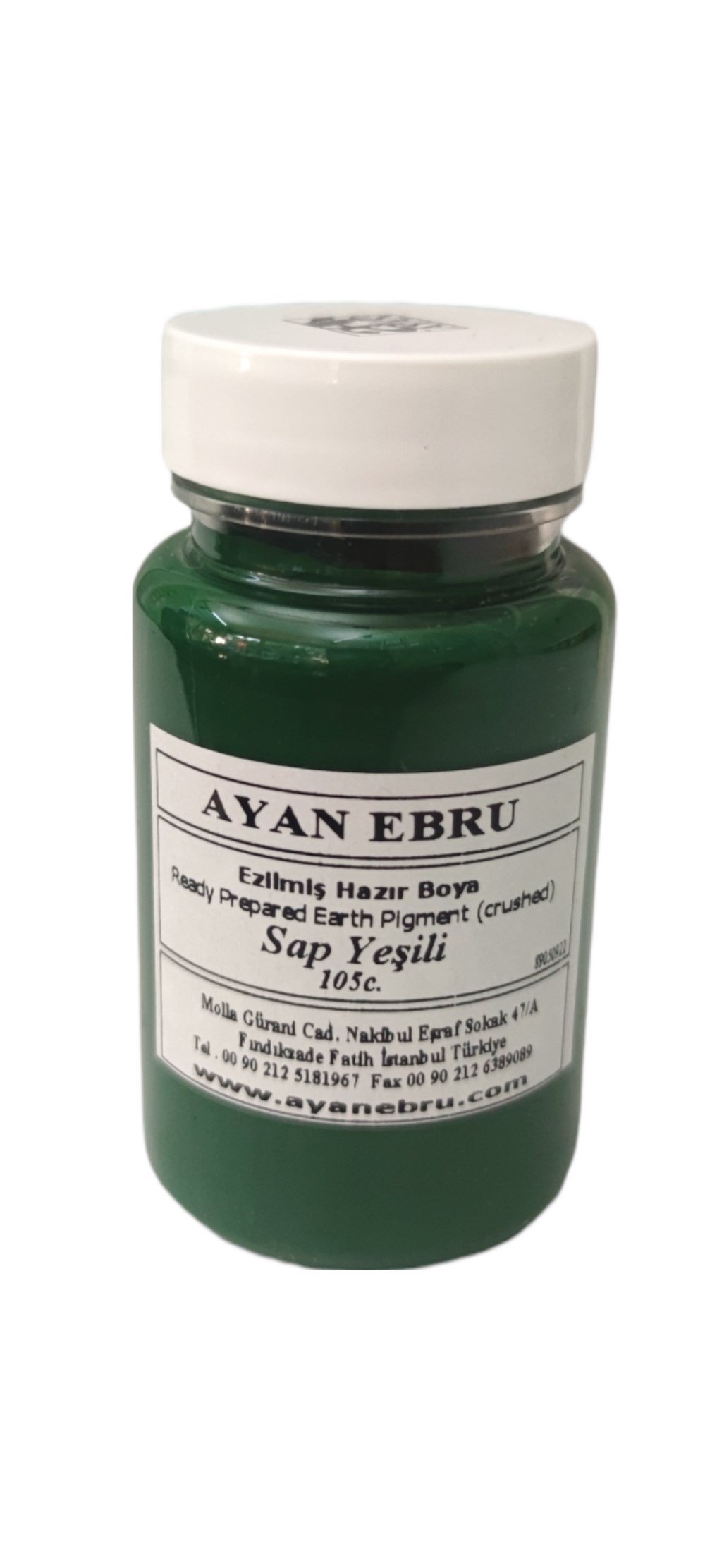 AYAN EBRU EZİLMİŞ HAZIR BOYA 105 cc. SAP YEŞİLİ