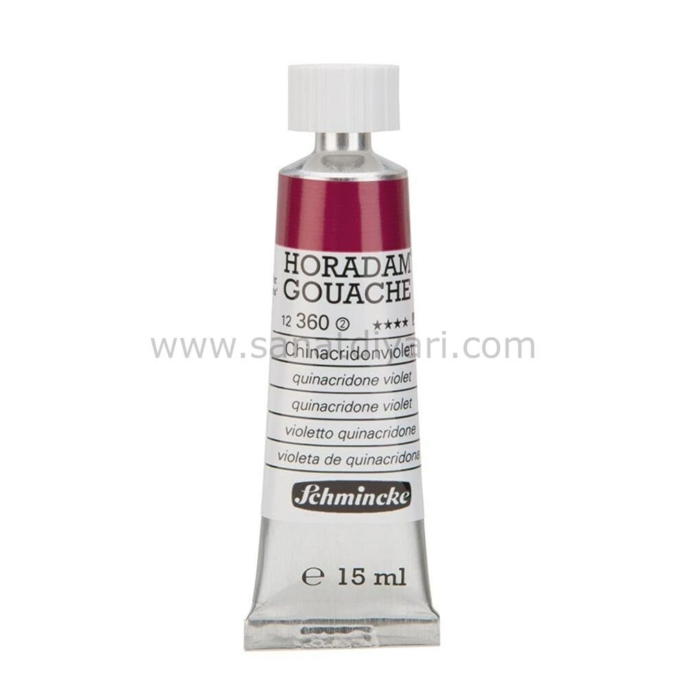 Schmincke 360 Quinacridone Violet Horadam Gouache Boya 15 ml Seri 2