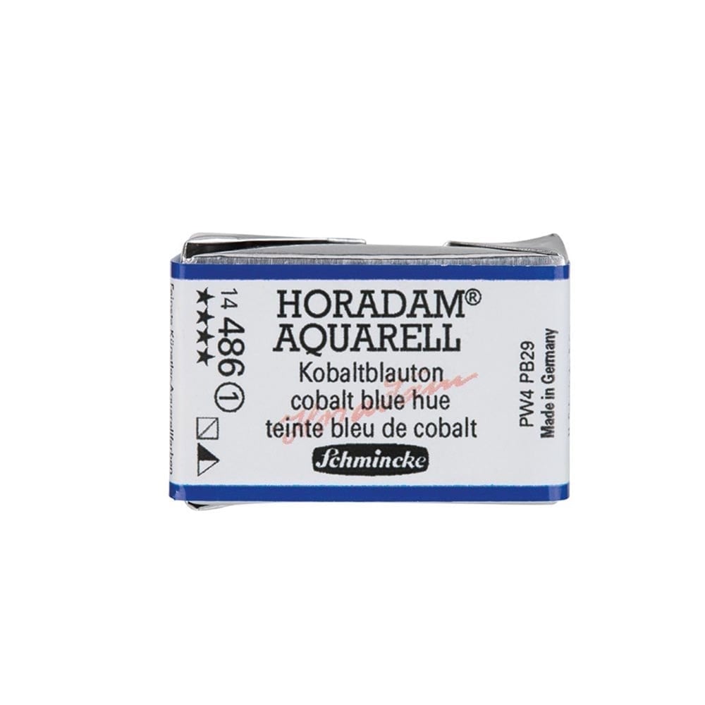 Schmincke Horadam Aquarell Artistik Sulu Boya Tam Tablet Seri 1 486 cobalt blue hue