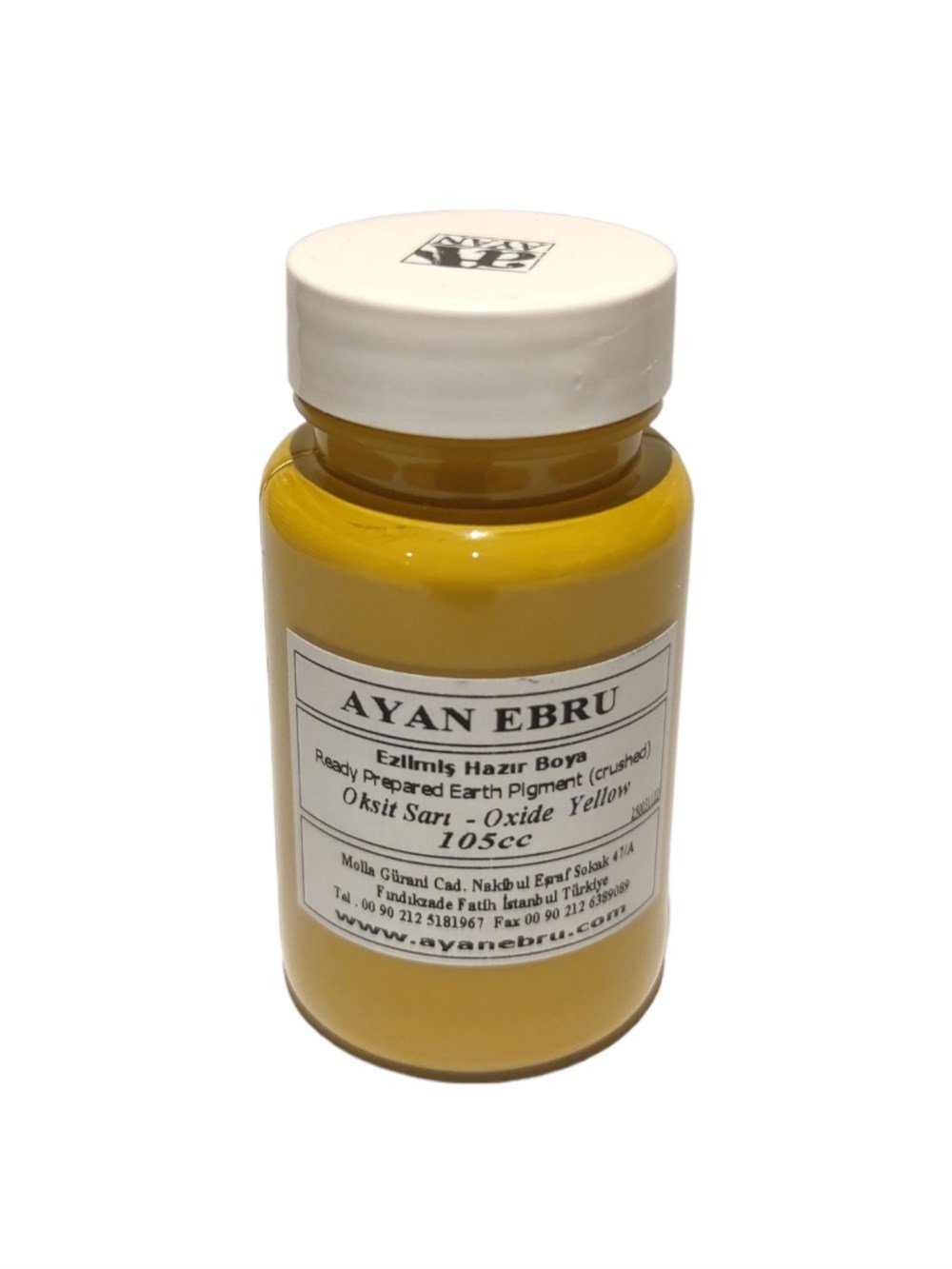 AYAN EBRU EZİLMİŞ HAZIR BOYA 105 cc. OKSİT SARI