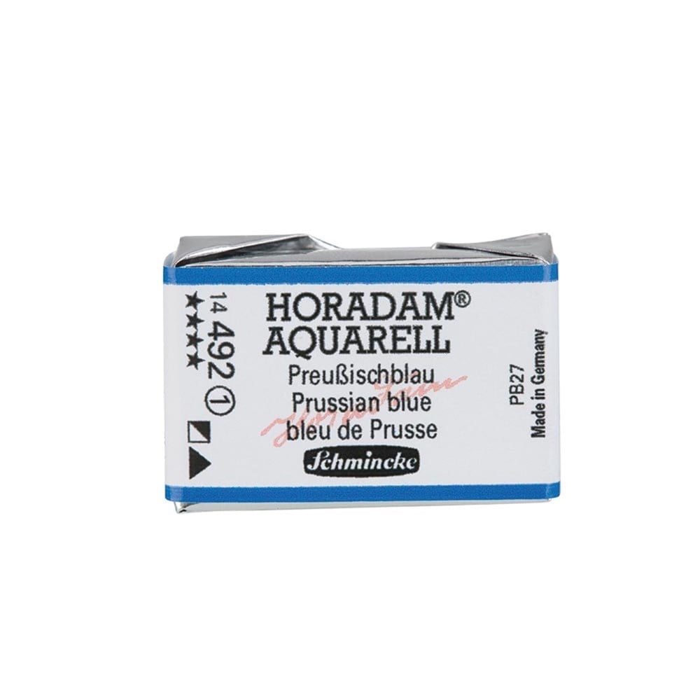 Schmincke Horadam Aquarell Artistik Sulu Boya Tam Tablet Seri 1 492 Prussian Blue