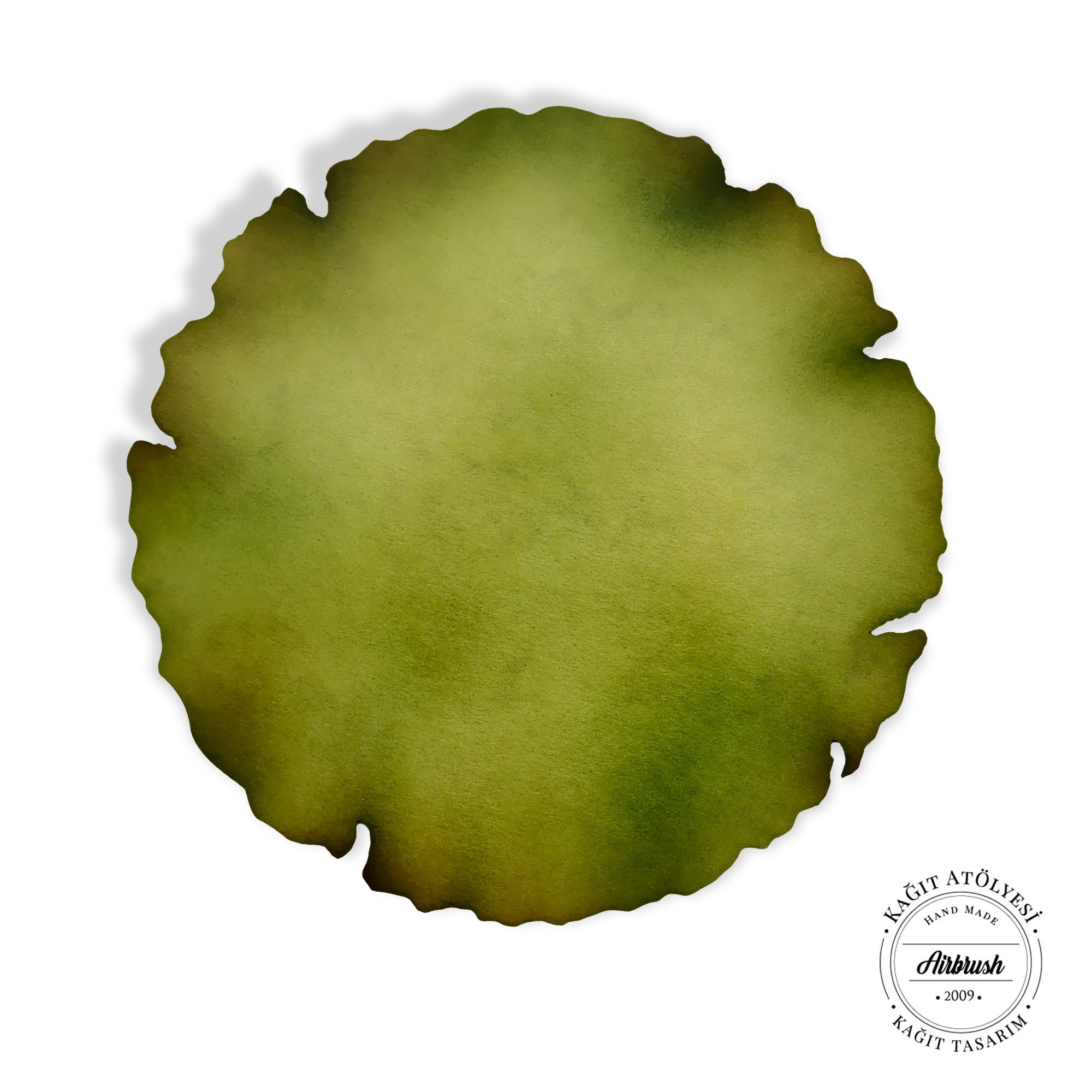 Kağıt Atölyesi 300 gr A4 Açık Yeşil Yuvarlak