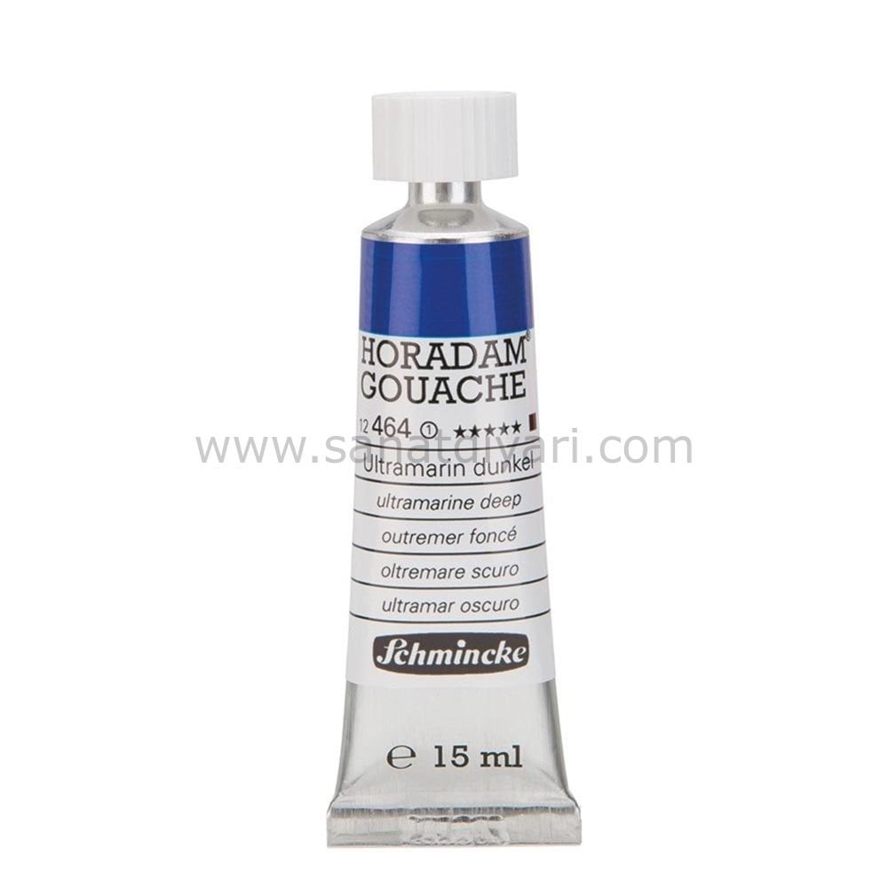 Schmincke 464 Ultramarine Deep Horadam Gouache Boya 15 ml Seri 1
