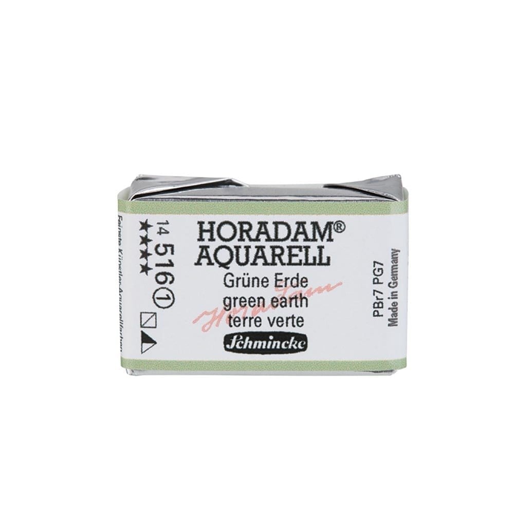 Schmincke Horadam Aquarell Artistik Sulu Boya Tam Tablet Seri 1 516 Green Earth