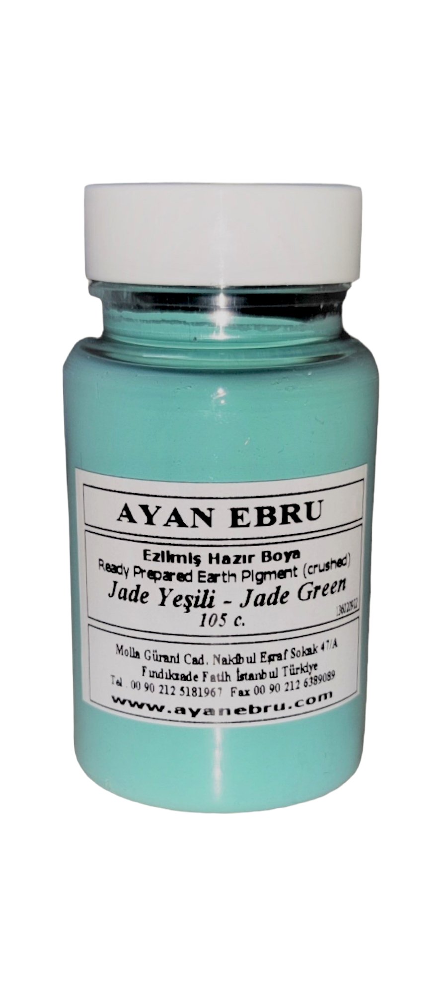 AYAN EBRU EZİLMİŞ HAZIR BOYA 105 cc. JADE YEŞİLİ