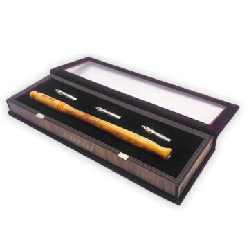 Karin Hat Kalem Seti - El İşçiliği Özel Sap + 3 Metal Kalem Ucu