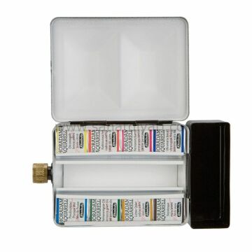 Schmincke Horadam Sulu Boya Seti Metal Kutu 8'li Yarım Tablet 74408