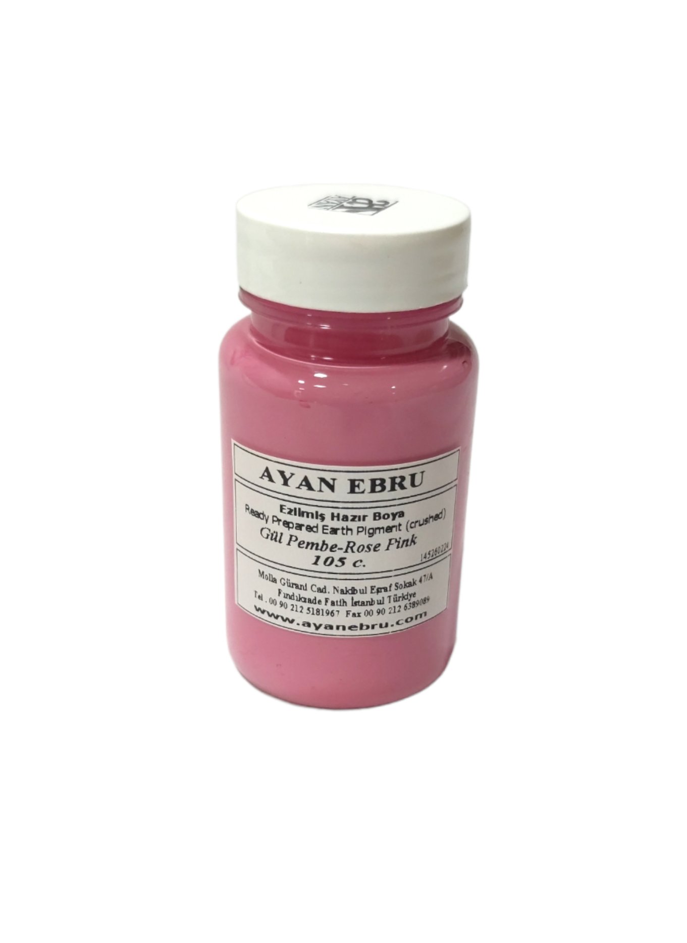 AYAN EBRU EZİLMİŞ HAZIR BOYA 105 cc. GÜL PEMBE
