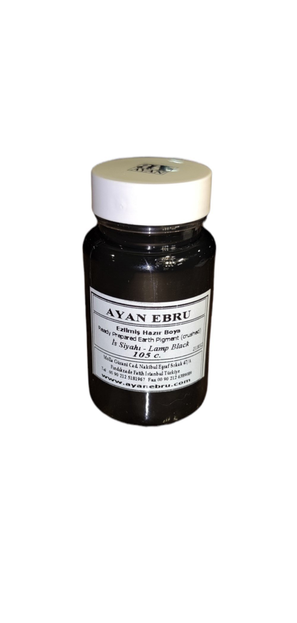 AYAN EBRU EZİLMİŞ HAZIR BOYA 105 cc. İS SİYAHI (LAMP BLACK)