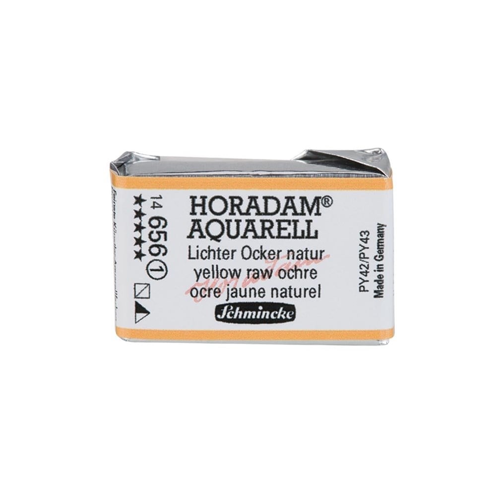 Schmincke Horadam Aquarell Artistik Sulu Boya Tam Tablet Seri 1 656 yellow raw ochre