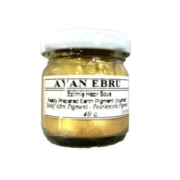 AYAN EBRU EZİLMİŞ HAZIR BOYA 40 cc. SEDEF ALTIN PİGMENT
