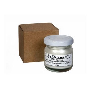 AYAN EBRU EZİLMİŞ HAZIR BOYA 40 cc. SEDEF GÜMÜŞ PİGMENT