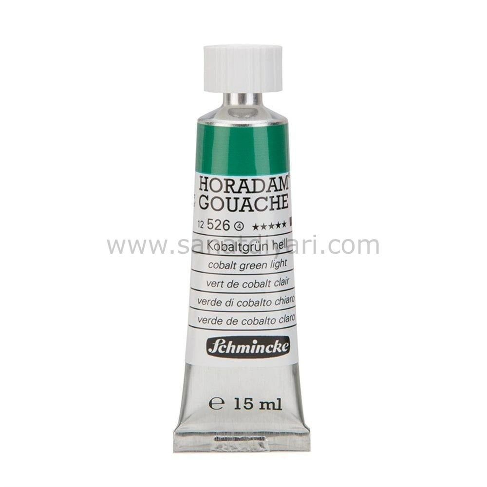 Schmincke 526 Cobalt Green Light Horadam Gouache Boya 15 ml Seri 4