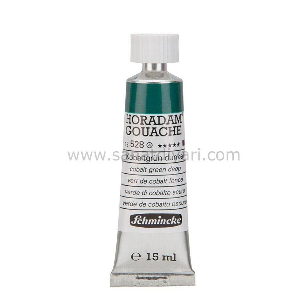 Schmincke 528 Cobalt Green Deep Horadam Gouache Boya 15 ml Seri 4