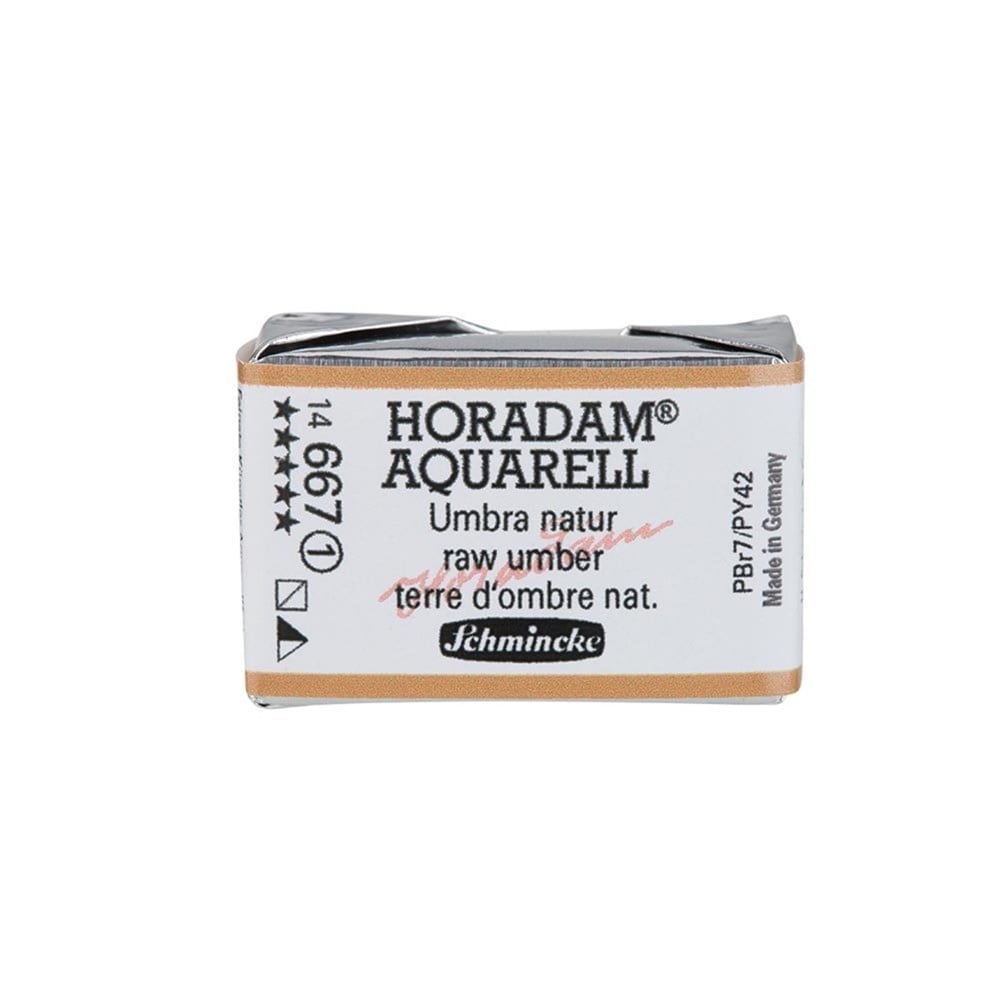 Schmincke Horadam Aquarell Artistik Sulu Boya Tam Tablet Seri 1 667 raw umber